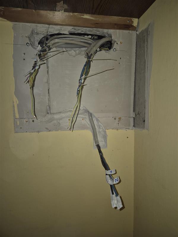 Elektroinstallation Rohbau Kabel Vorbereitung Wandinstallation Nürnberg Stein