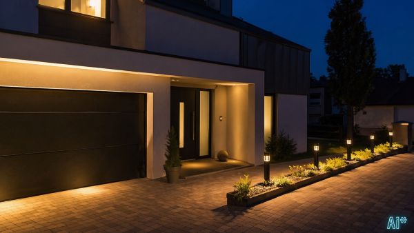 Außenbeleuchtung Haus Einfahrt LED Beleuchtung Nürnberg Garten und Fassade